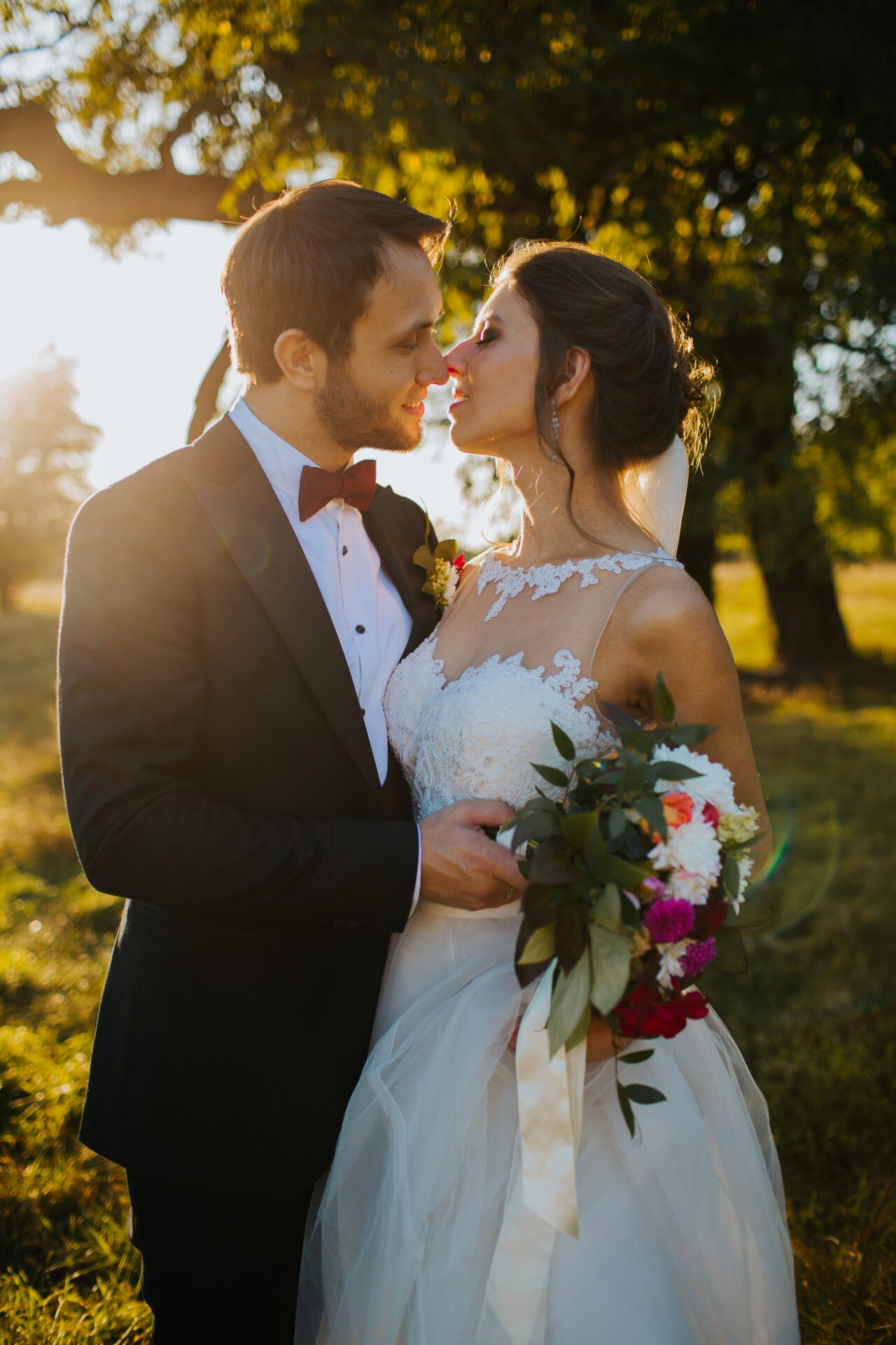 sesión de fotos post boda en un día soleado